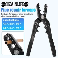 Copper Pipe Null Adjustment Round Pliers Flatten Copper Pipe Folding Repairer