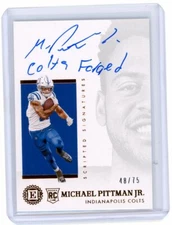2020 Panini Encased Rookie Scripts Signatures #SCS-MP Michael Pittman Jr. #48/75
