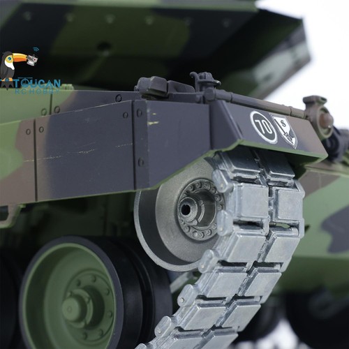 Henglong 1/16 7.0 Deutscher Leopard2A6 Militär RC Panzer 3889 360°Barrel Recoil - Bild 12 von 12