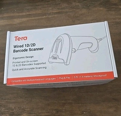 Tera 2D QR Barcode Scanner kabellos USB kabelgebunden 1D 2D Wireless Barcodeleser
