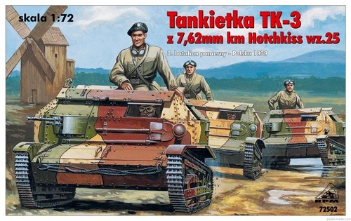 TK-3 mit km Hotchkiss wz. 25 - RPM 72502 Spur 1/72 - Bild 1 von 3
