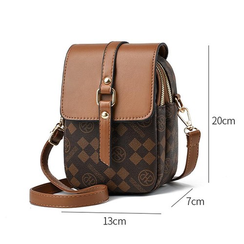 Women’s Multi Layer Crossbody Bag Small Shoulder Bag Luxury Practical Handbag - Picture 20 of 26