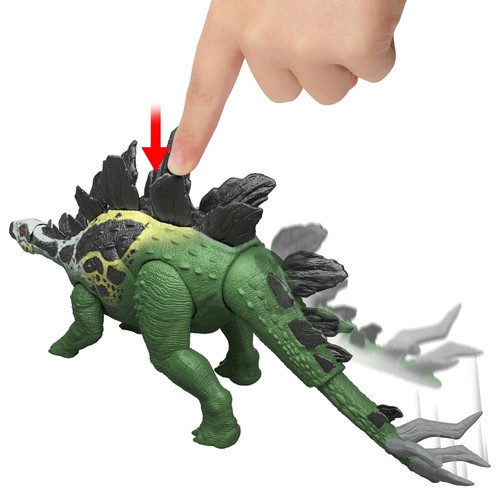 Jurassic World Survival Gigantic Thrashers Stegosaurus Action Figure 14in - Picture 5 of 6