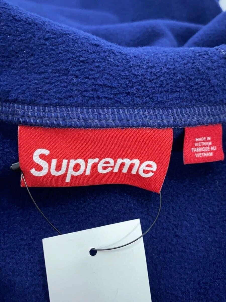 Supreme MASCHERA VISO MEZZA ZIP FELPA CON CAPPUCCIO Hoodie M Poliestere NVY