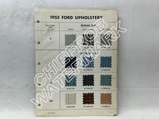1955 Ford Car Original Upholstery Selector Page Mainline Customline Fairlane