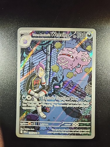 Team Rocket's Weezing Illustration Rare SV10: Destined Rivals 199/182 - Picture 1 of 2