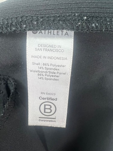 Athleta Womens Brooklyn Mid Rise Ankle Pant Black Slim Fit Side Pockets Size 8P - Picture 5 of 16