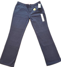 Cat  Jack Girls Kids Size 14 Plus Straight Fit Blue Chino Pants Casual