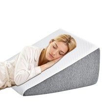 Memory Foam Bed Wedge for Snoring  Leg Elevation, 23.6 23.6 12in