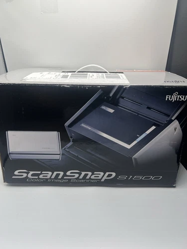 Fujitsu ScanSnap S1500 Duplex Color Document Scanner With Box, Power Supply, Usb