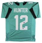 Travis Hunter Authentic Signed Teal Pro Style Jersey Autographed BAS Witnessed