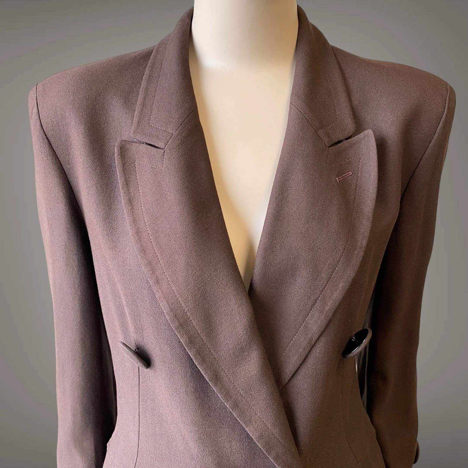 Giacca blazer Moschino vintage anni 90 donna marrone taglia 46 L XL
