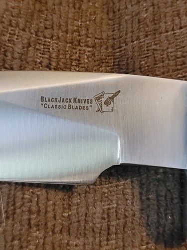 Blackjack Knives Model 125, Excellent Condition, Stag, Custom Sheath - Picture 5 of 13