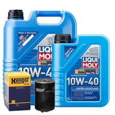 Motoröl 10W40 LIQUI MOLY Super Leichtlauf 6L+HENGST Ölfilter