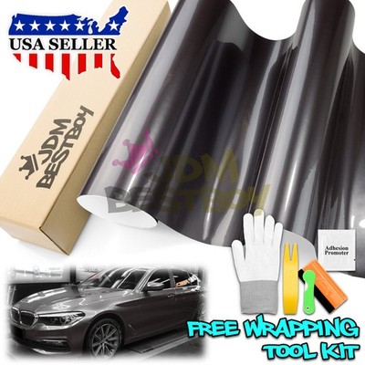 Premium Liquid Metallic Dark Agate Gray Auto Sticker Decal Vinyl Wrap Sheet Film