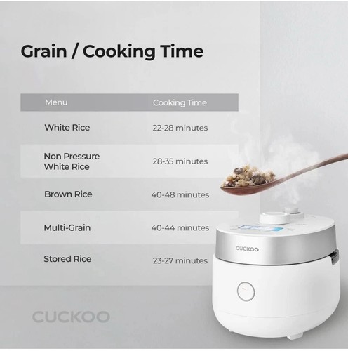 Cuckoo MHTR0309F Induction Heating Twin Pressure Rice Cooker, 3 Cups, NEW IN BOX - Picture 11 of 15