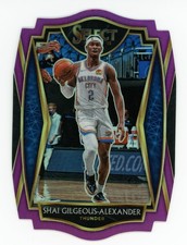 2020-21 Select #119 SHAI GILGEOUS-ALEXANDER DIE-CUT Purple Prizm RARE 14/99