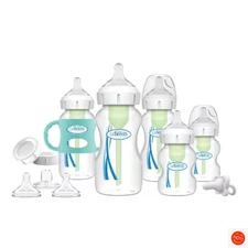 Dr. Brown's Anti-Colic Wide-Neck Baby Bottle & Sippy Spout Set - 0-6m
