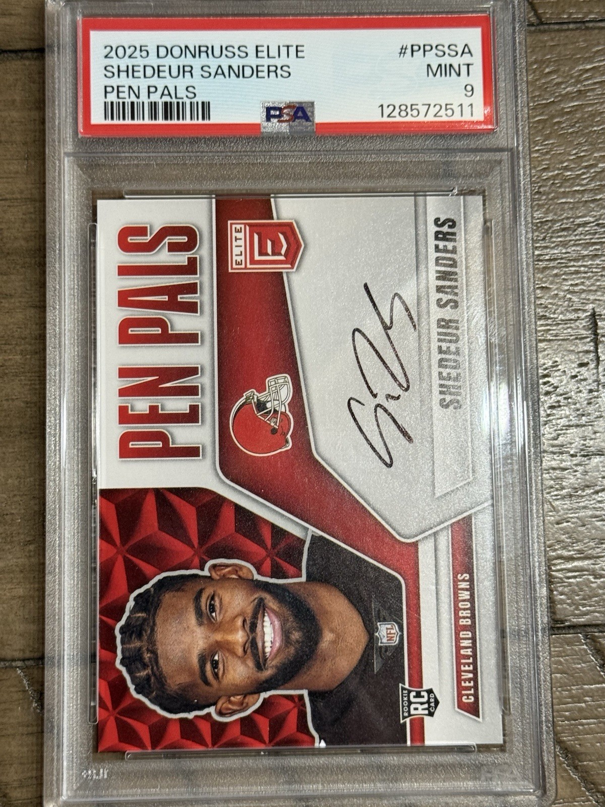 2025 Donruss Elite Shedeur Sanders Pen Pals Psa 9