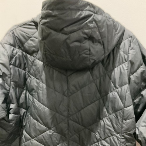 Columbia Damen Daunen Puffer Parka Jacke Gr. 1x Fell Kapuze Thermo Mantel schwarz - Bild 8 von 9