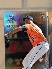 2019 Bowman Platinum - Josh James #7 Gold Foil /50 (RC) Rookie Houston Astros 