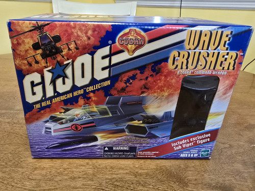 GI Joe 2001 Cobra Wave Crusher In Box Collector’s Edition Missing Figure - Picture 7 of 14
