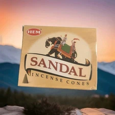 Sandalwood Incense Cones, Box of 10 Cones Made in India, CHOOSE YOUR SCENT