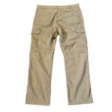 Carhartt Force Relaxed Fit Ripstop Cargo Work Pants Mens Tan 38x32 Act. 38x31