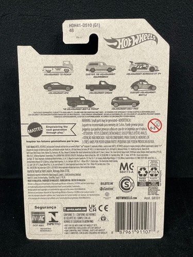 Hot Wheels HW MOC SEALED 2022 VW Volkswagen Series Custom '69 Squareback Blue 2/ - Bild 3 von 3