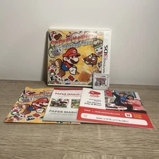 Paper Mario Sticker Star 3DS with Manuel Inserts Game and Case