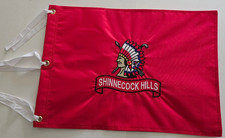 Undated Shinnecock Hills Golf Club Embroidered Golf Flag Red Indian