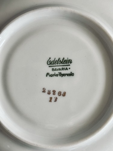 Edelstein Bavaria Maria Theresia Vintage-Kaffeeset Rosendekor Goldrand - Bild 13 von 13