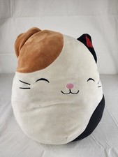Squishmallow 9  Cam The Calico Cat Heart Ear    2017 Valentine Plush Closed Eyes