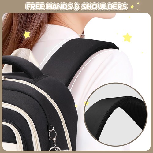 Schulrucksack für Teenager Mädchen 2025 Laptop Büchertasche Ästhetik College Tasche für ... - Bild 6 von 8