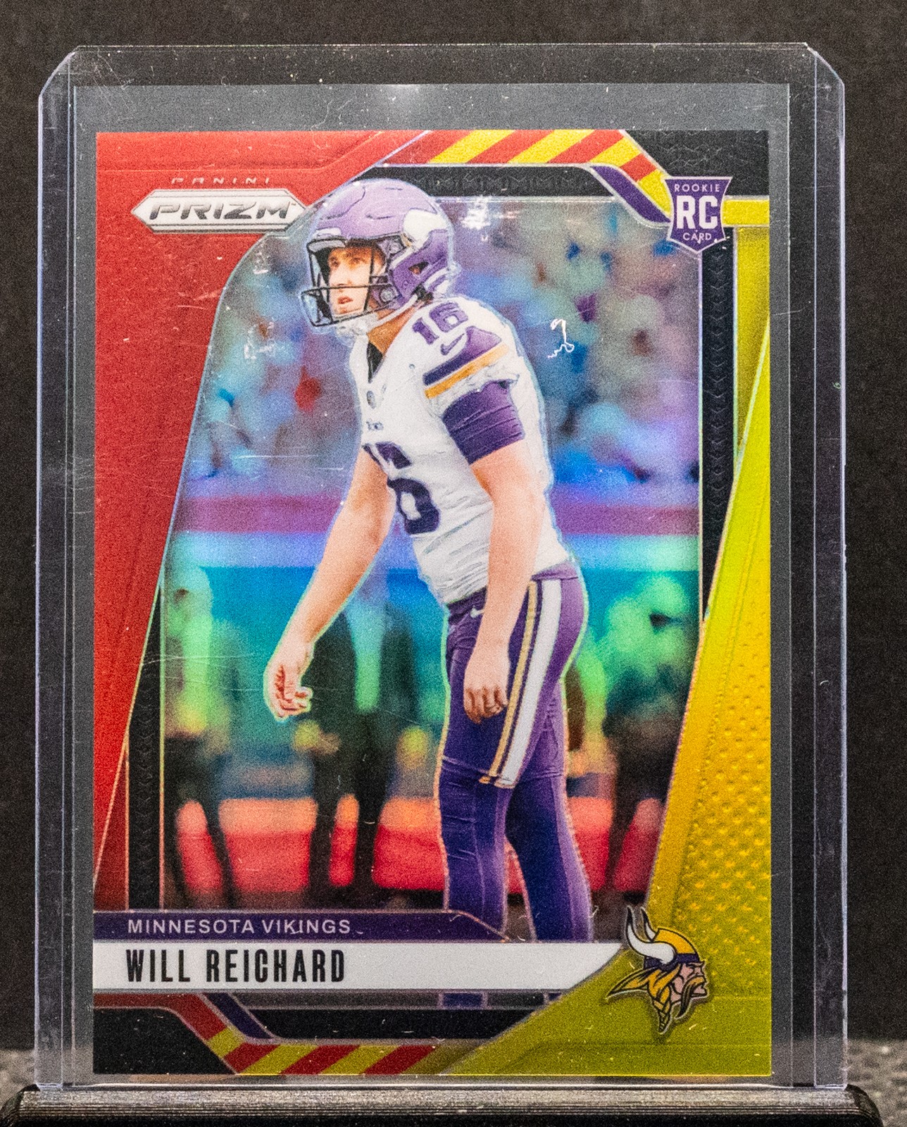 EL.23 Will Reichard 2024 Panini Prizm #396 Red and Yellow 42/44 RC