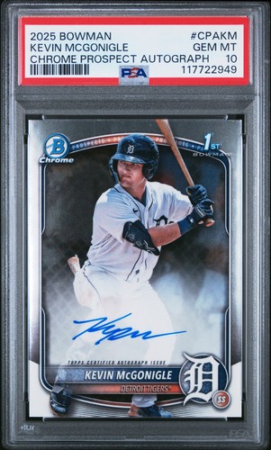 2025 Bowman Chrome Kevin Mcgonigle Prospect Auto #CPA-KM PSA 10