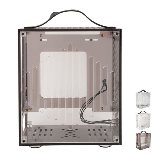 Étui PC miniature 23 x 20,5 x 12 cm ITX transparent étui PC acrylique portable bricolage bureau Co - Photo 6/32