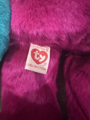 Ty Beanie Buddies Millennium Plüsch türkis und magenta Teddybär 14 Zoll Menge 2 - Bild 13 von 16