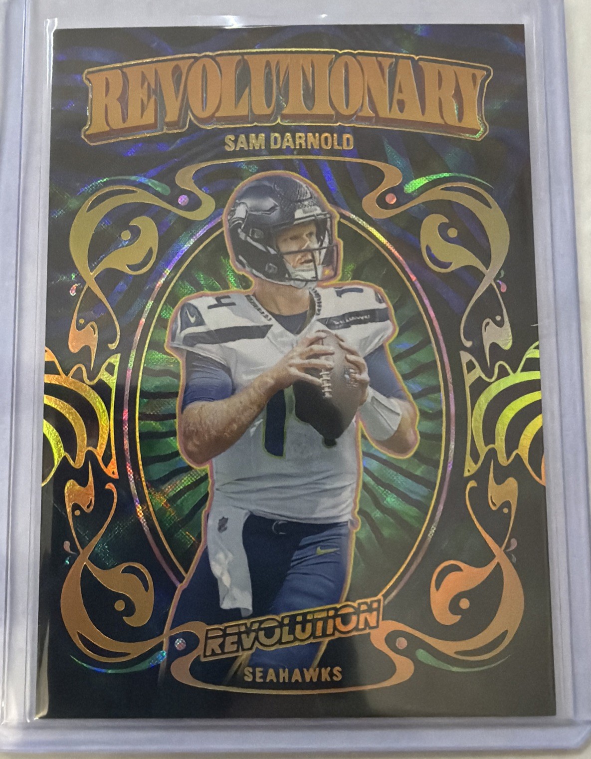 2025 Panini Revolution - Sam Darnold #6 Revolutionary SSP Case Hit Seahawks