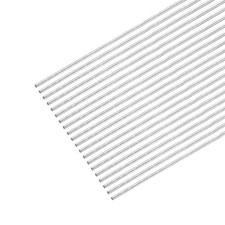 20pcs 304 Stainless Steel Round Rods, 0.6mm x 400mm Solid Shaft Rods