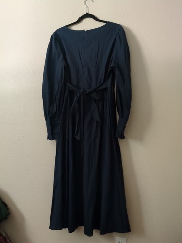 Vestido victoriano punk gótico oscuro escarlata para mujer talla XL brujo negro encaje - Imagen 7 de 7