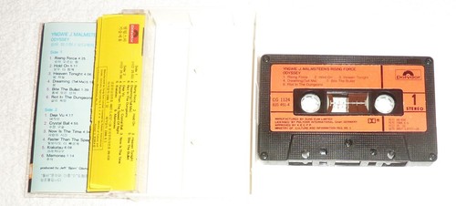 CASSETTE TAPE by YNGWIE J. MALMSTEEN'S RISING FORCE "ODYSSEY" (1988) ROCK - Picture 3 of 4