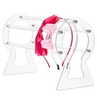 1pc Acrylic Headband Display Stand Transparent Headbands Holder Organizer