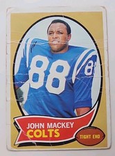 1970 Topps Football Card 62 John Mackey Baltimore Colts 