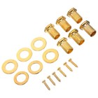 6 Sets Guitar Tuner Screws Guitar Tuner Nuts with Mounting Screws and Washer