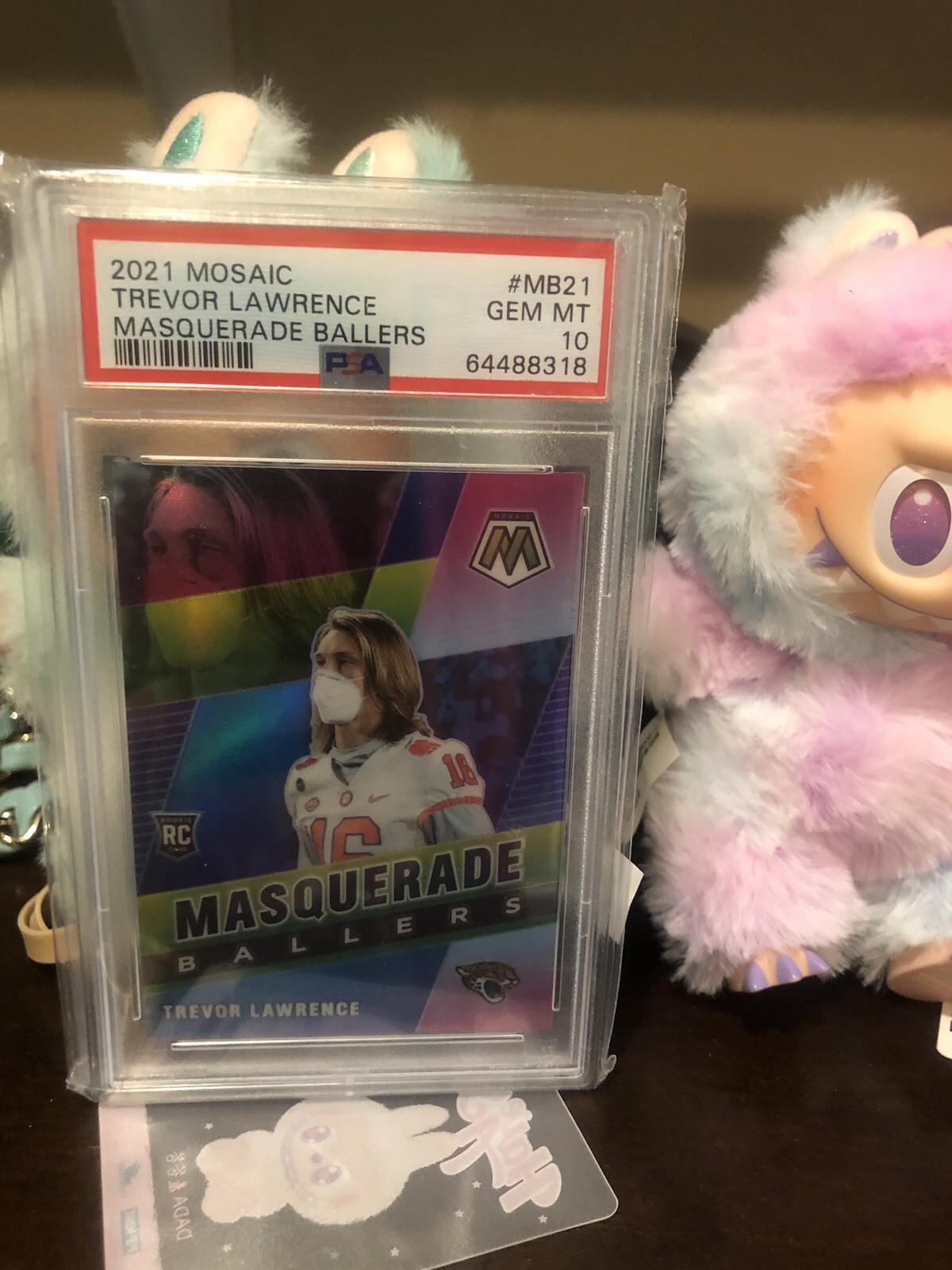 2021 Mosaic Trevor Lawrence Masquerade Ballers PSA Mint 10 Jaguars RC