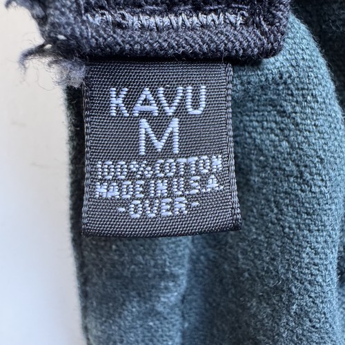 KAVU Canvas Strapback Hat Medium Green Made in USA Vintage 90s Hiking Outdoor - Picture 5 of 10
