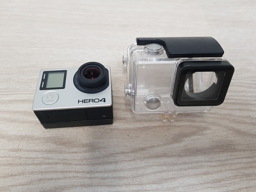 GoPro Hero4 12.0 MP Action Camera - Silver with Protection Case *See Description