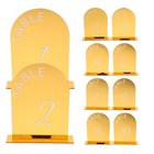  10 Pcs Table Numbers Acrylic Signs Wedding for Restaurant Stands