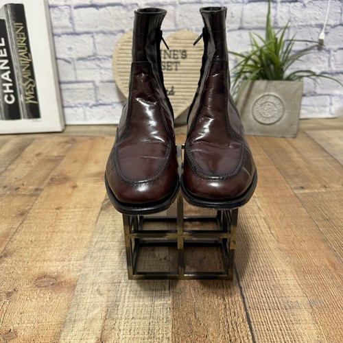 Botas Florsheim Essex Moc Puntera Cuero Cereza Negro Cremallera Para Hombre Talla 7 - Imagen 6 de 14